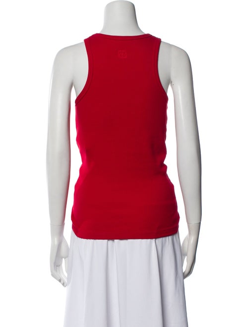 Magda Butrym Crew Neck Sleeveless Crop Top