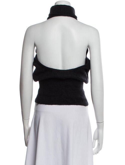 Magda Butrym Kid Mohair Turtleneck Crop Top