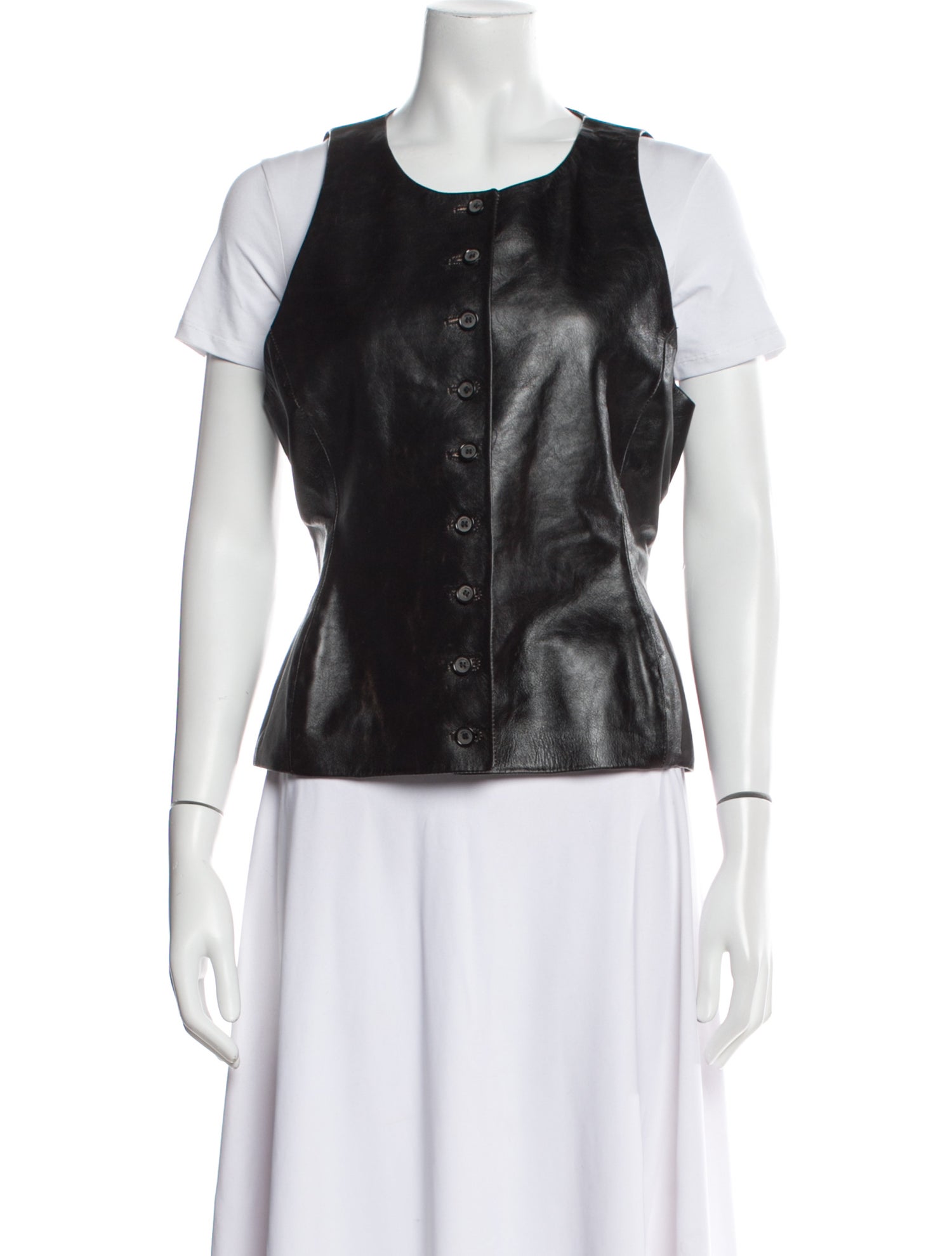 Magda Butrym Faux Leather Vest