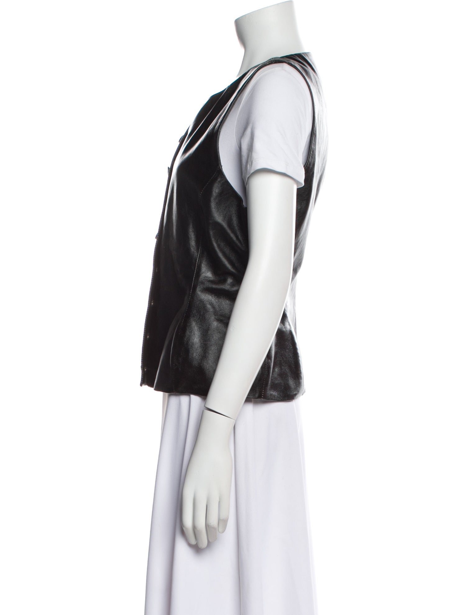 Magda Butrym Faux Leather Vest