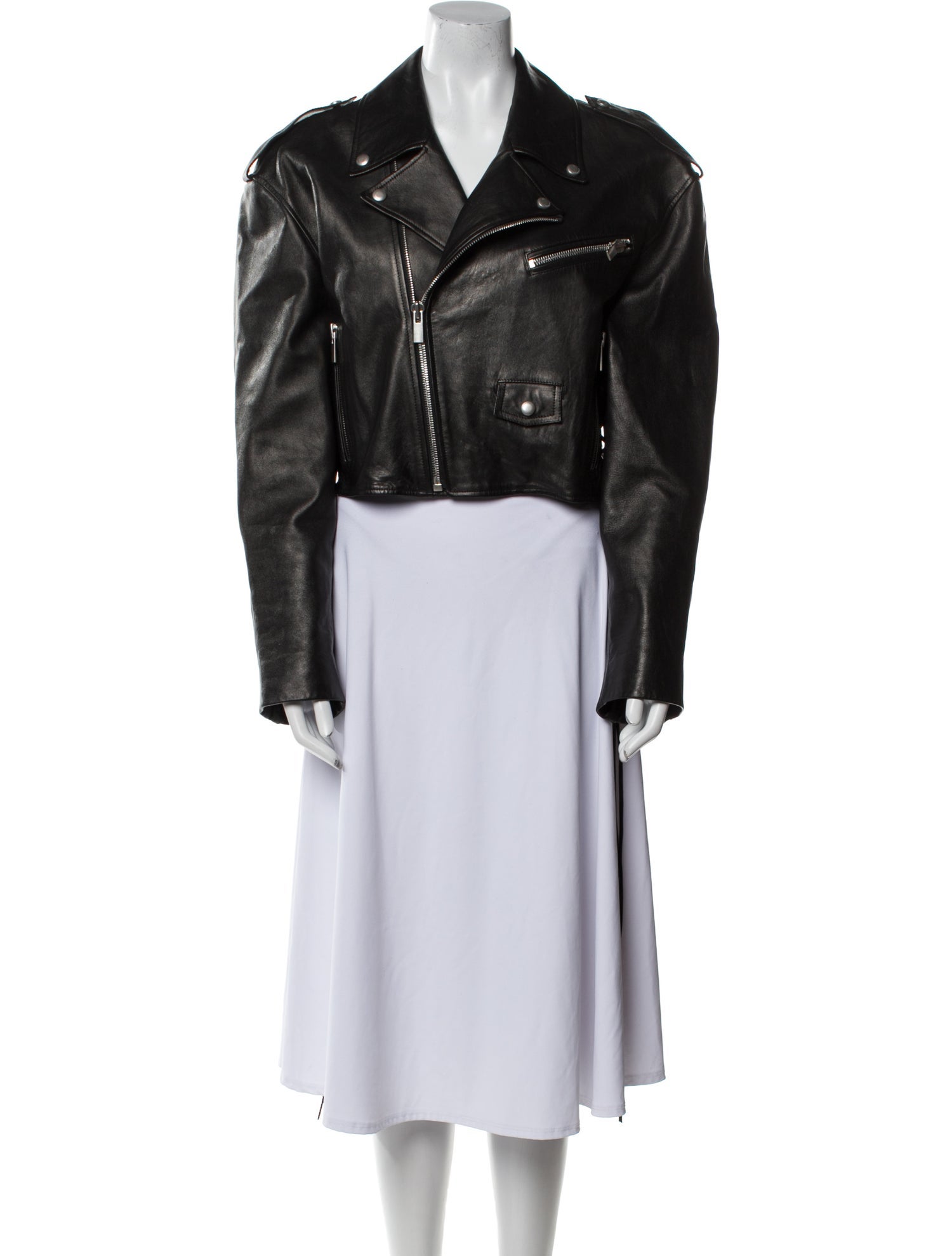Magda Butrym Leather Biker Jacket
