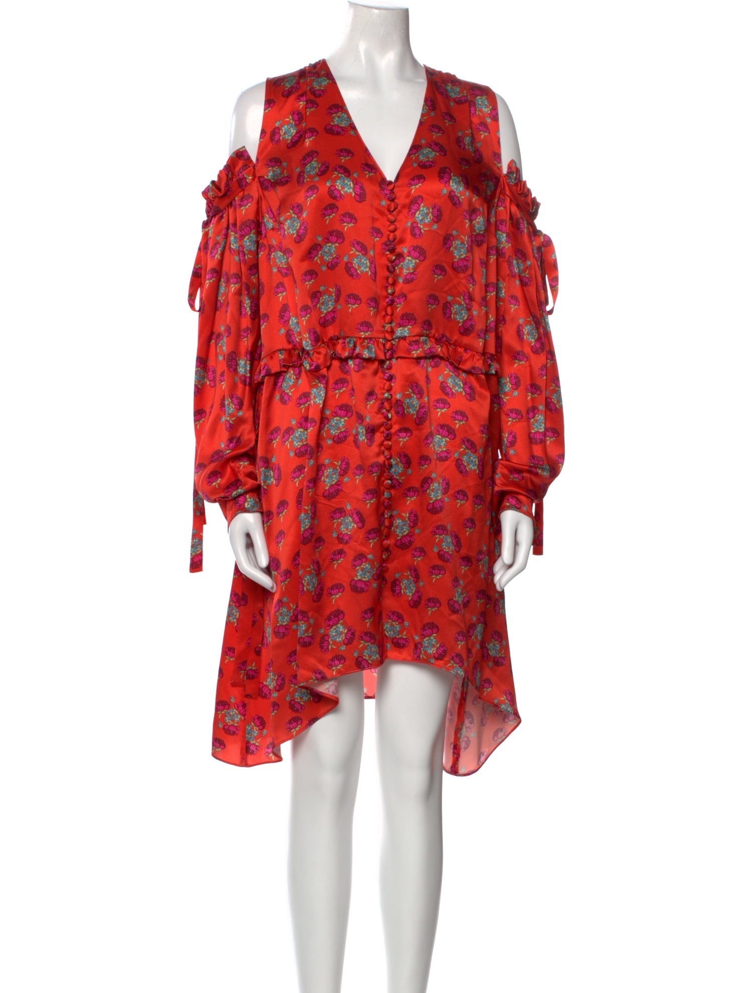 Magda Butrym Silk Knee-Length Dress