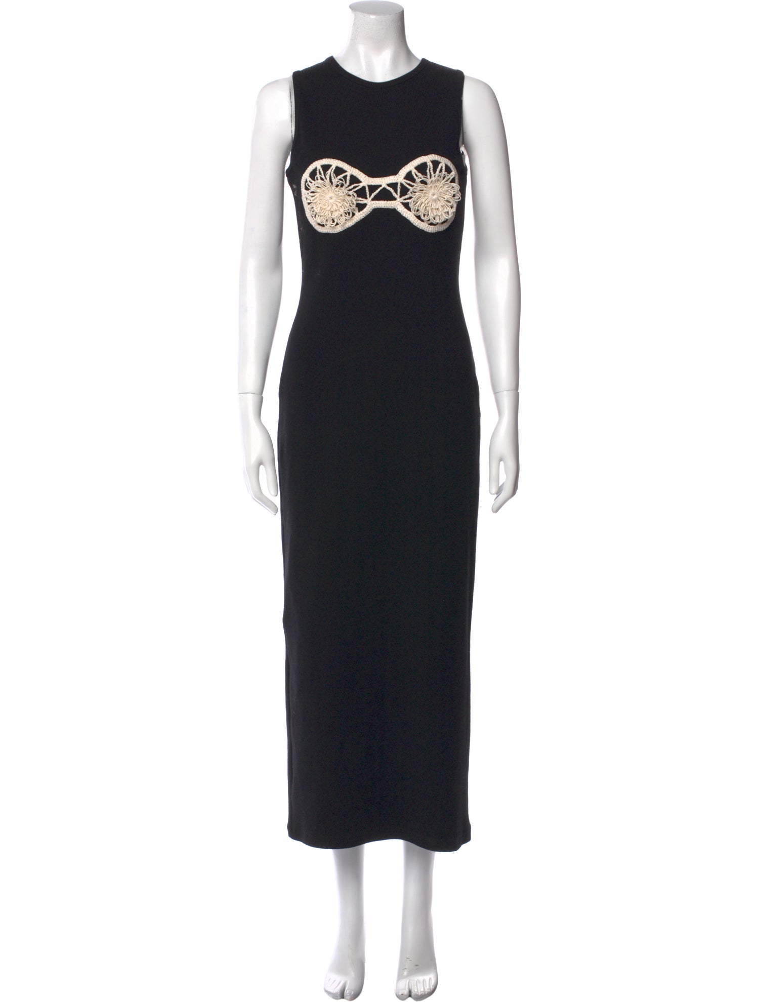 Magda Butrym Crew Neck Long Dress