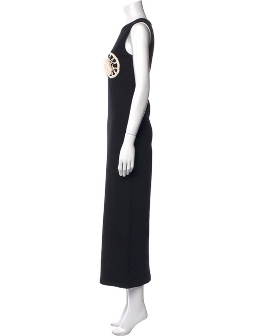 Magda Butrym Crew Neck Long Dress