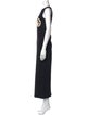 Magda Butrym Crew Neck Long Dress
