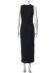 Magda Butrym Crew Neck Long Dress