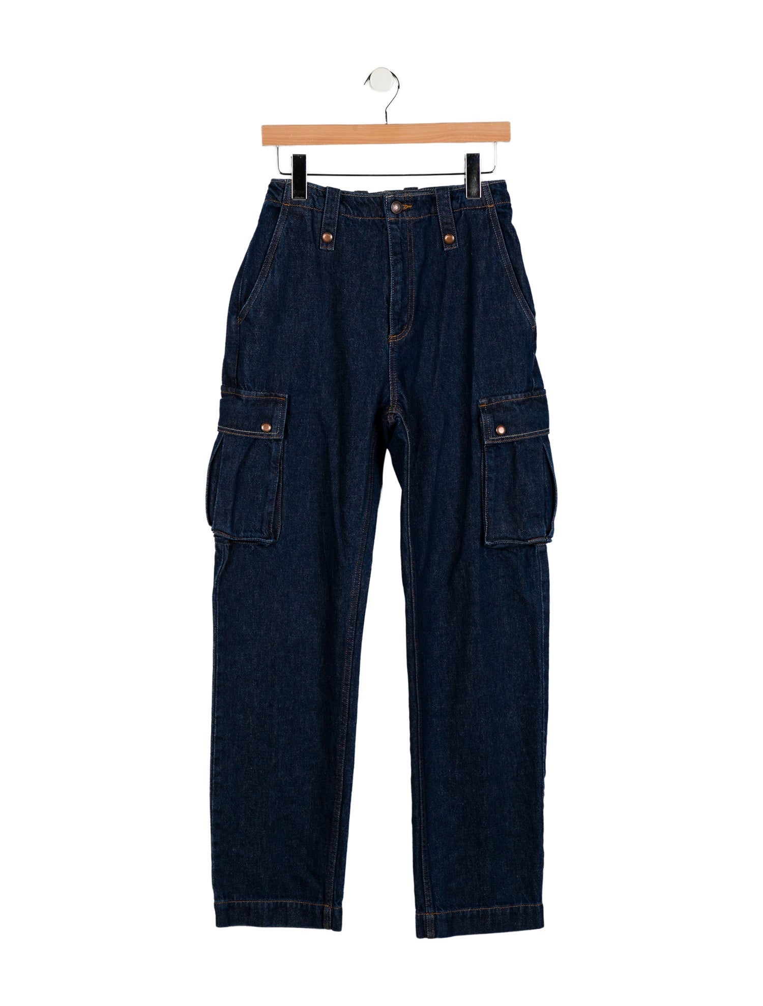 Magda Butrym High-Rise Straight Leg Jeans