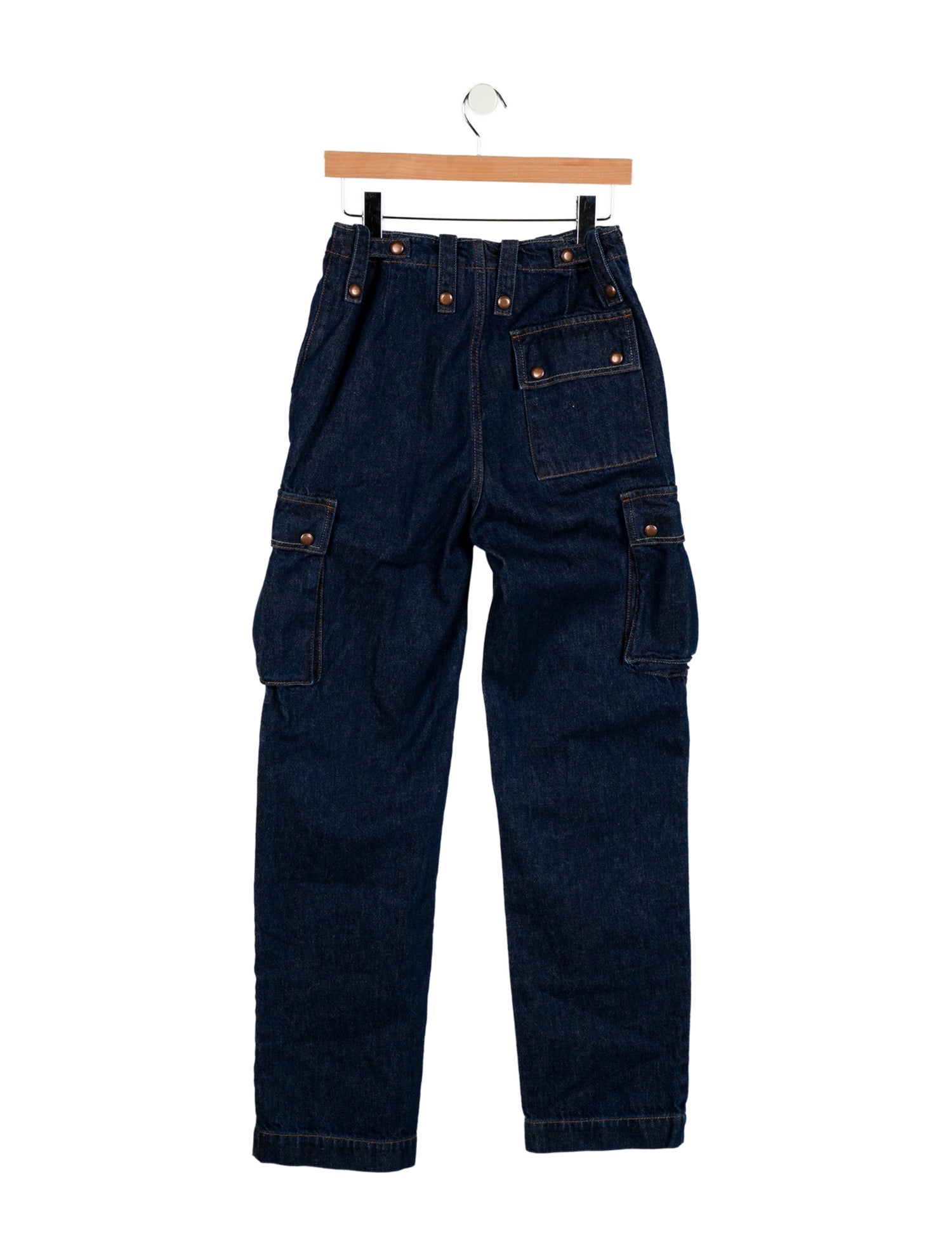 Magda Butrym High-Rise Straight Leg Jeans