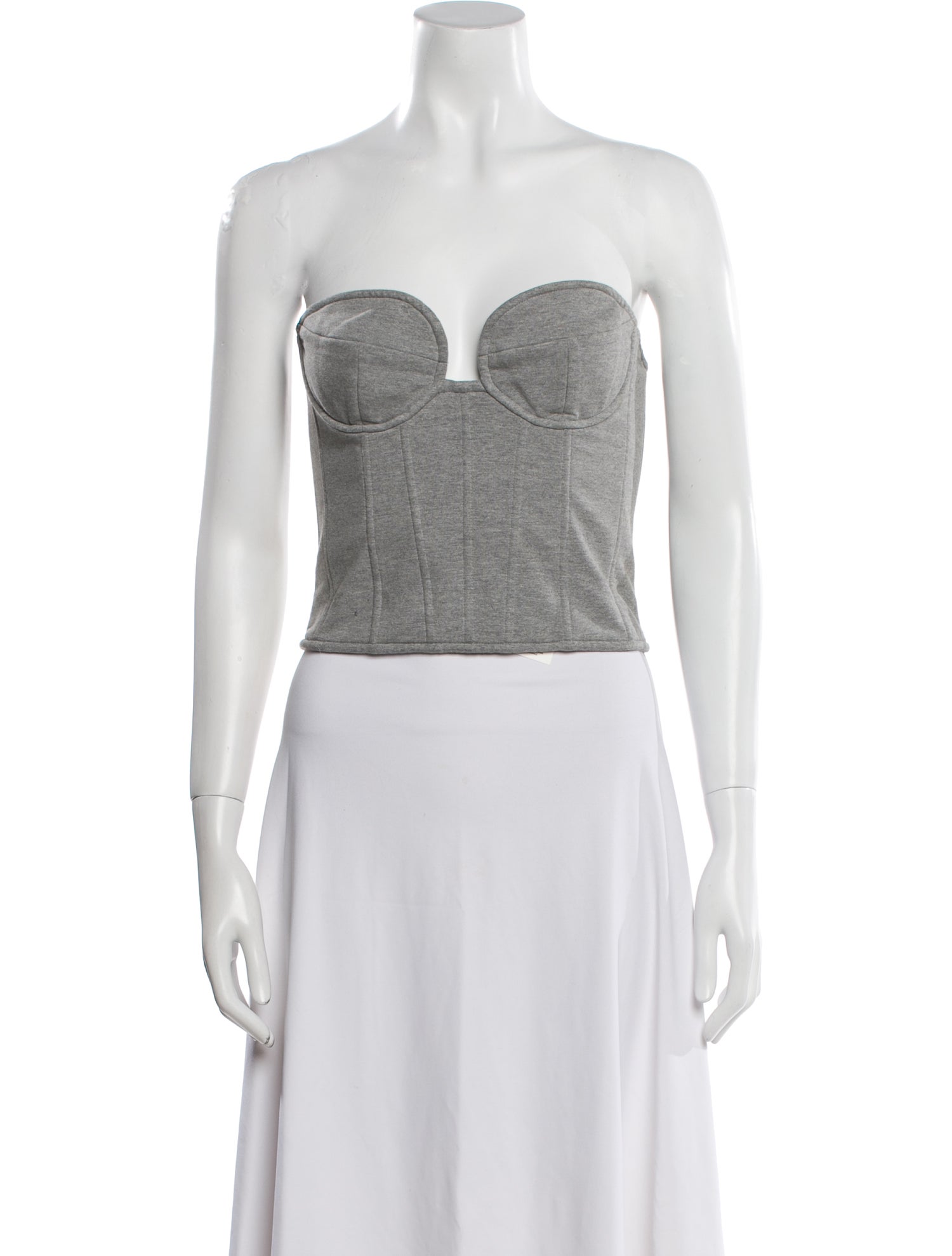 Magda Butrym Strapless Crop Top