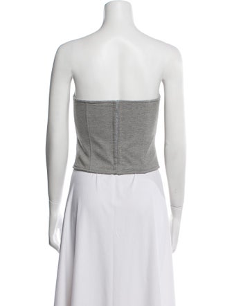 Magda Butrym Strapless Crop Top