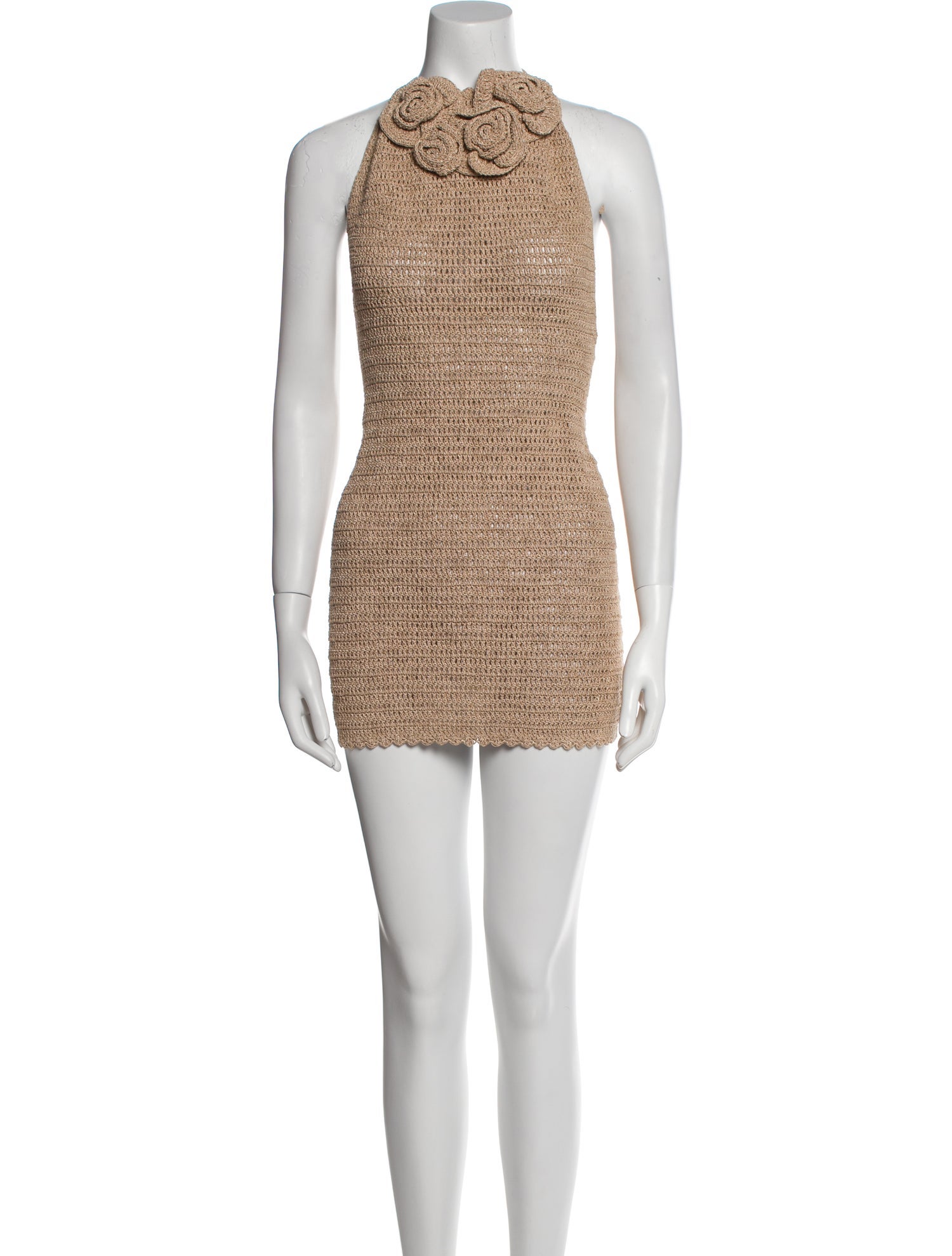 Magda Butrym Turtleneck Mini Dress