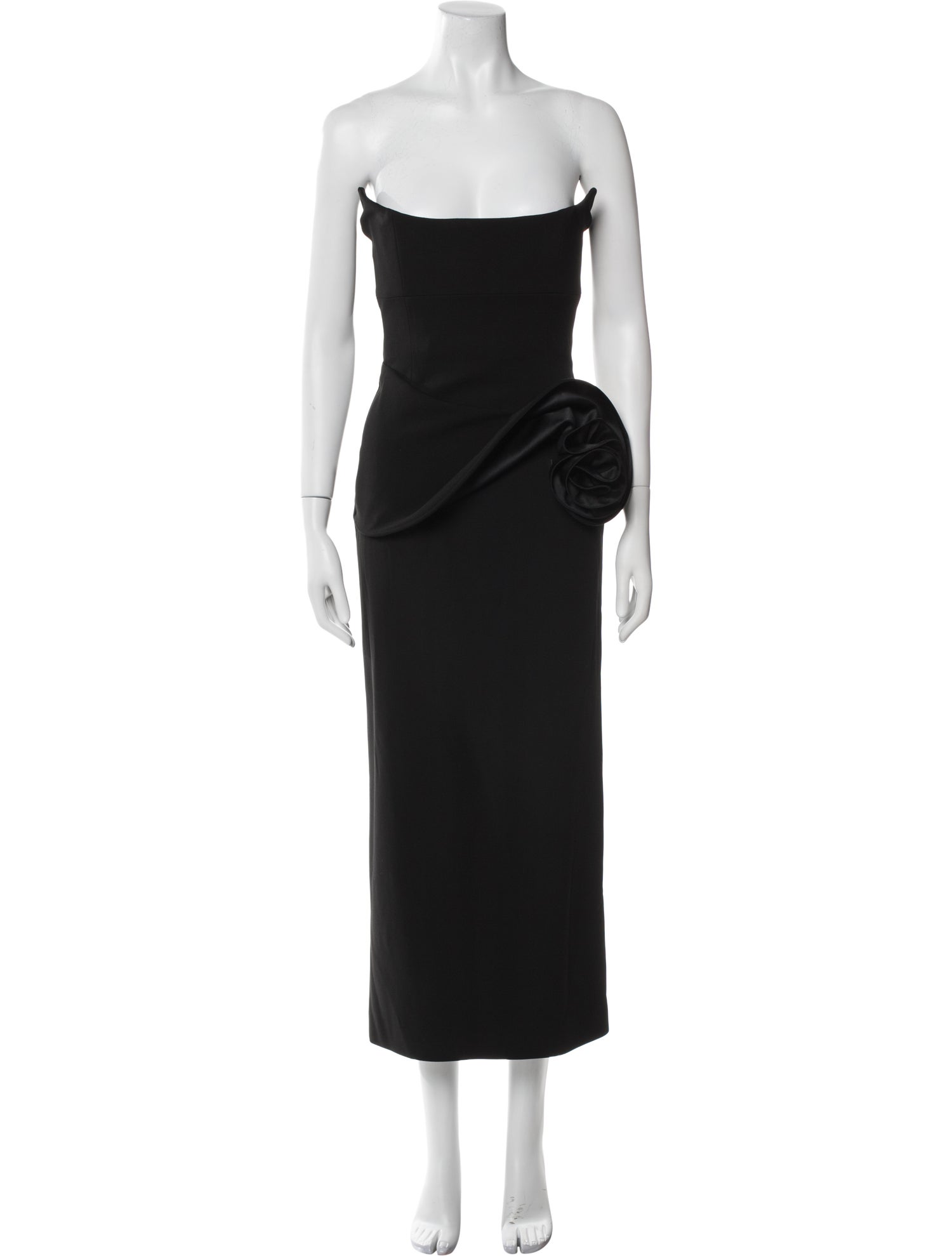 Magda Butrym Square Neckline Midi Length Dress