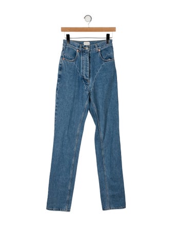 Magda Butrym High-Rise Straight Leg Jeans