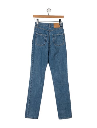 Magda Butrym High-Rise Straight Leg Jeans
