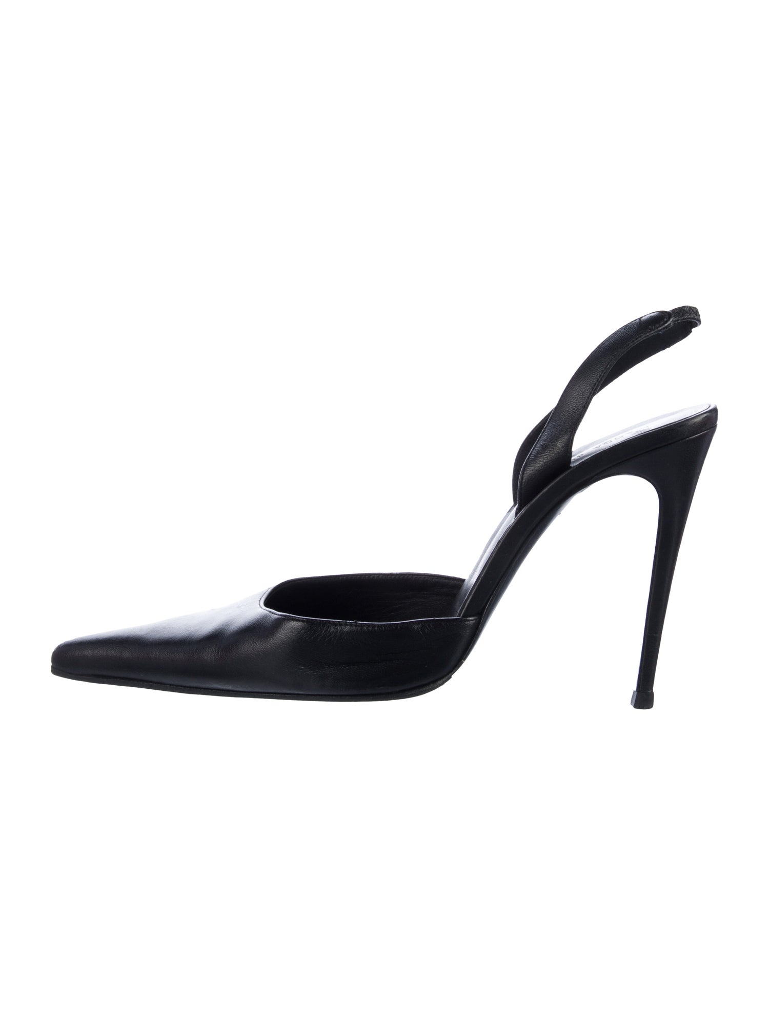 Magda Butrym Leather Slingback Pumps