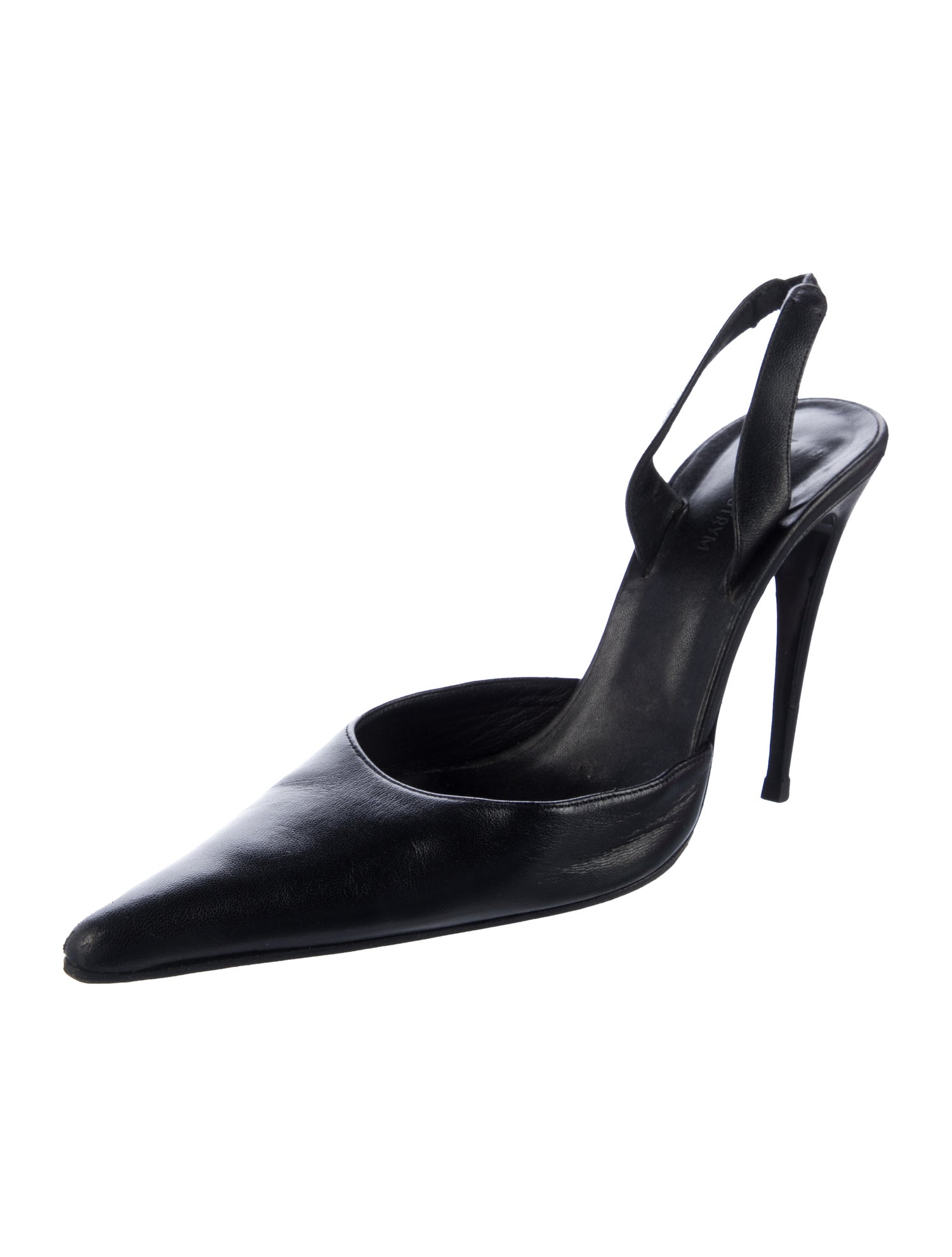 Magda Butrym Leather Slingback Pumps