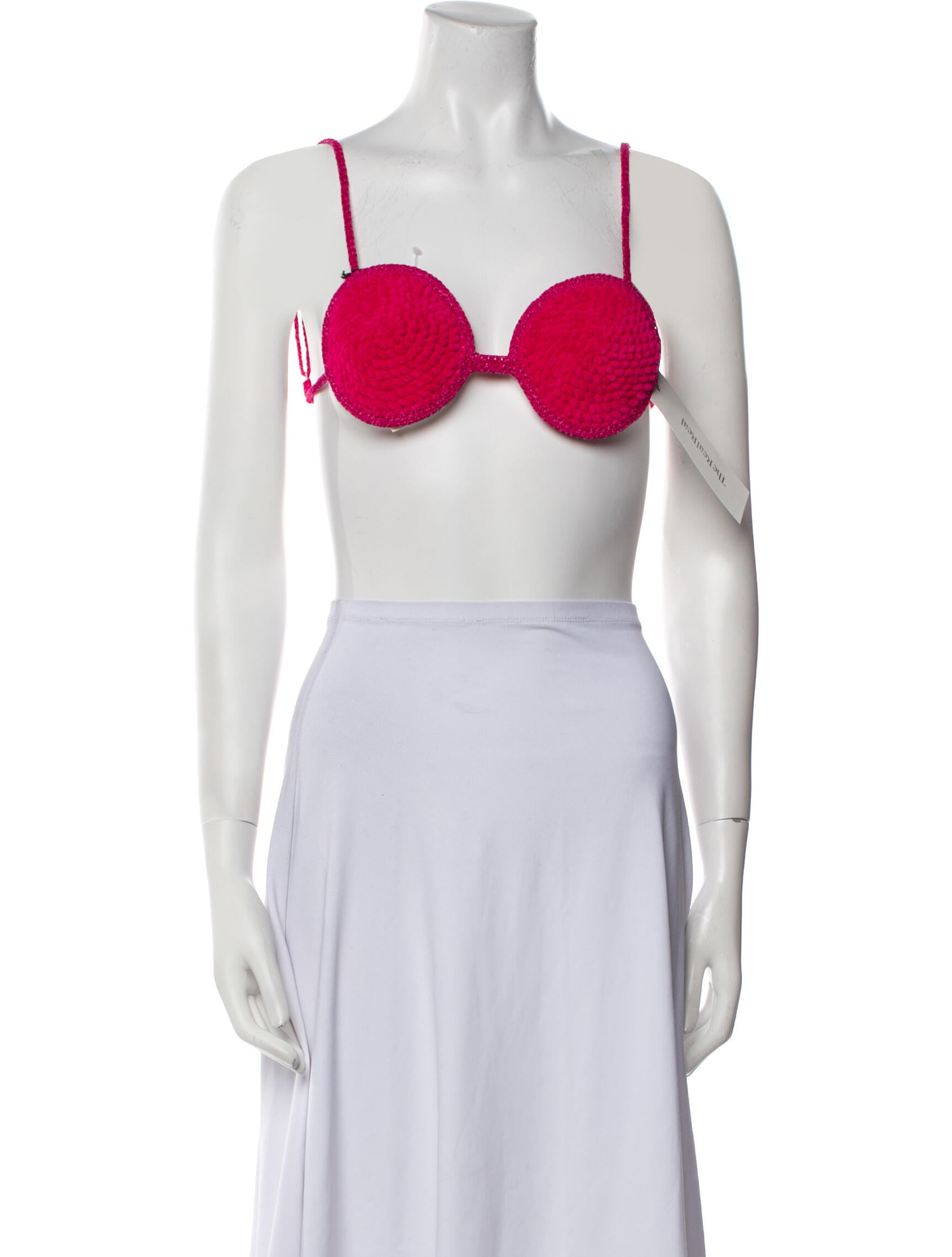 Magda Butrym Square Neckline Sleeveless Crop Top