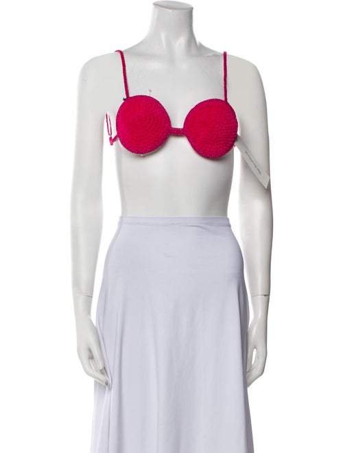 Magda Butrym Square Neckline Sleeveless Crop Top