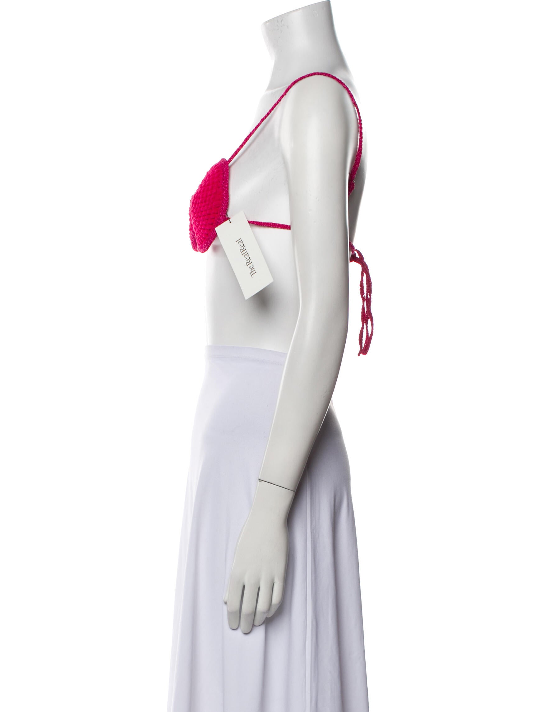 Magda Butrym Square Neckline Sleeveless Crop Top