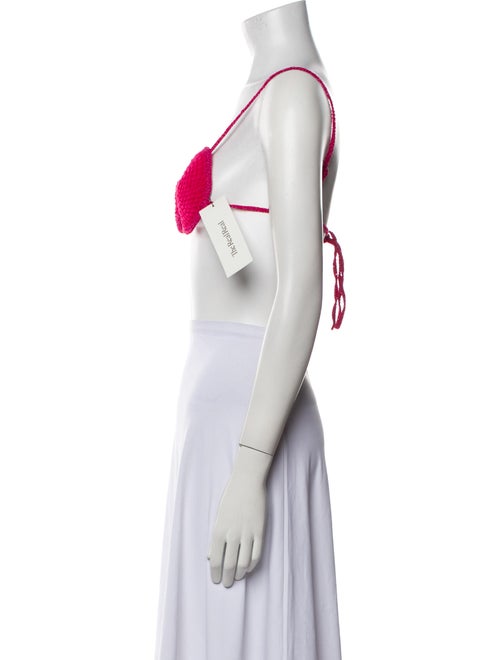 Magda Butrym Square Neckline Sleeveless Crop Top