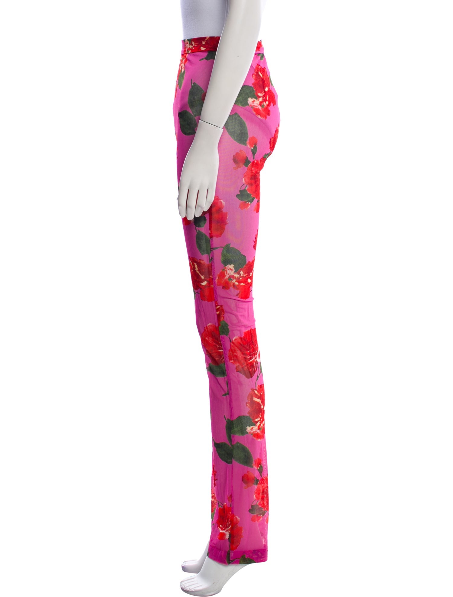Magda Butrym Floral Print Straight Leg Pants w/ Tags