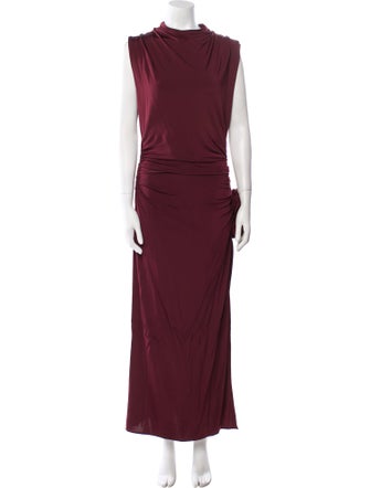Magda Butrym Cowl Neck Long Dress