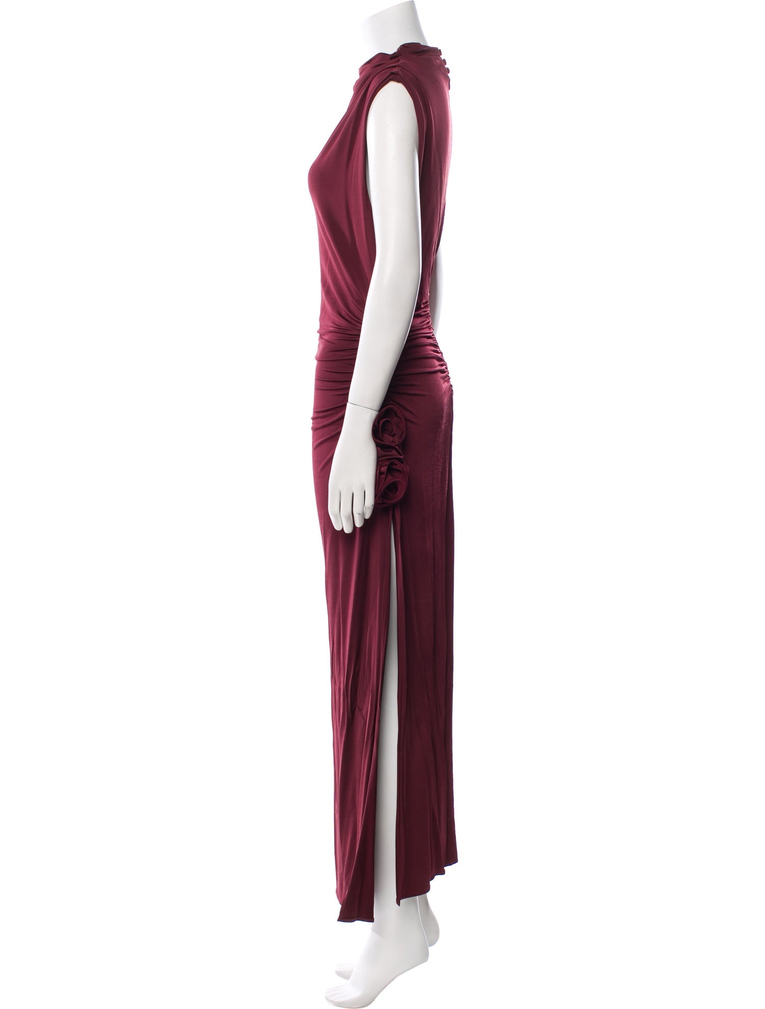 Magda Butrym Cowl Neck Long Dress
