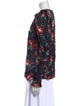 Magda Butrym Silk Floral Print Blouse