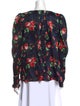 Magda Butrym Silk Floral Print Blouse
