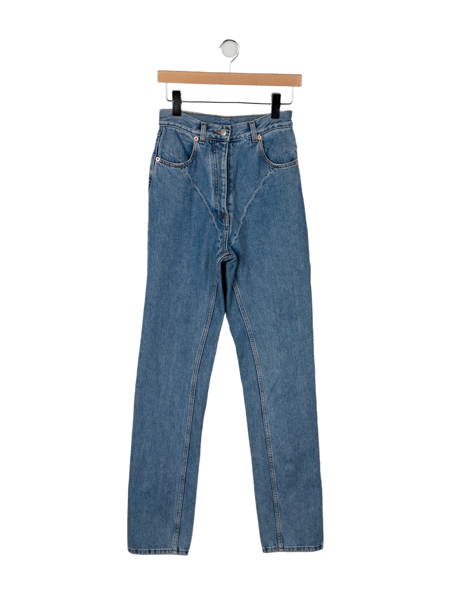 Magda Butrym High-Rise Straight Leg Jeans