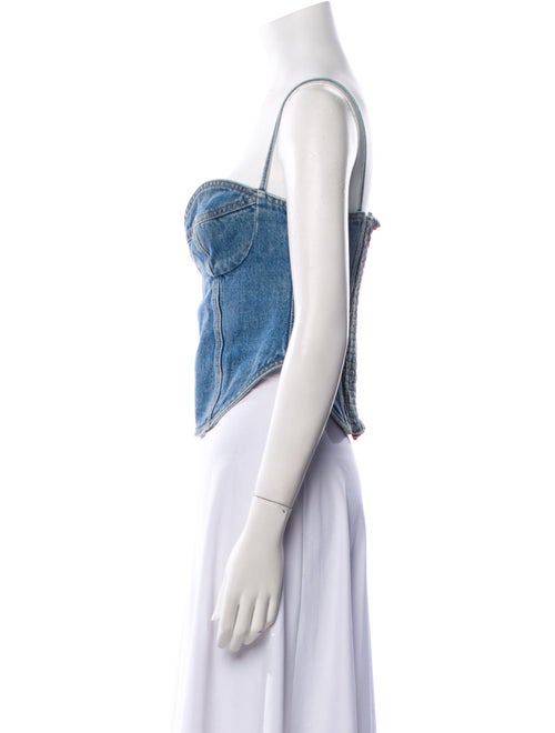 Magda Butrym Strapless Crop Top