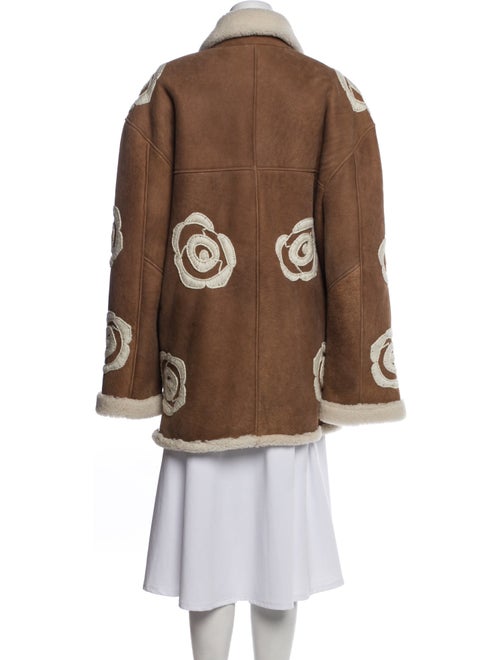 Magda Butrym Leather Graphic Print Jacket