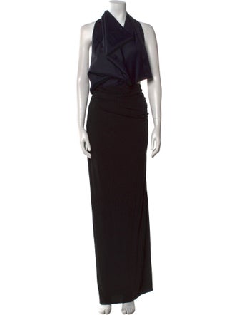 Magda Butrym Silk Long Dress