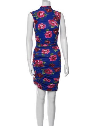 Magda Butrym Floral Print Knee-Length Dress