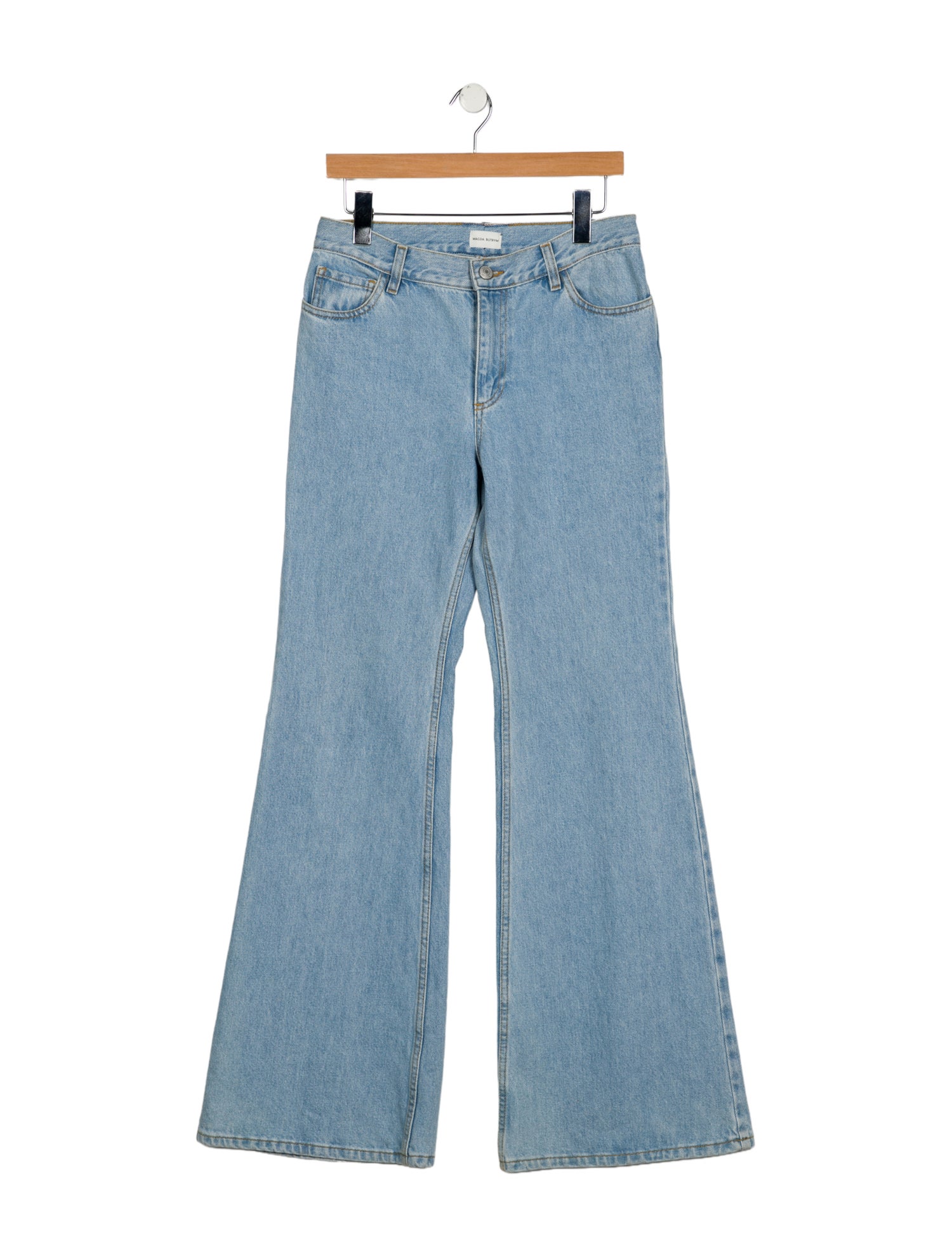Magda Butrym Mid-Rise Wide Leg Jeans