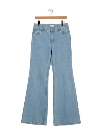 Magda Butrym Mid-Rise Wide Leg Jeans