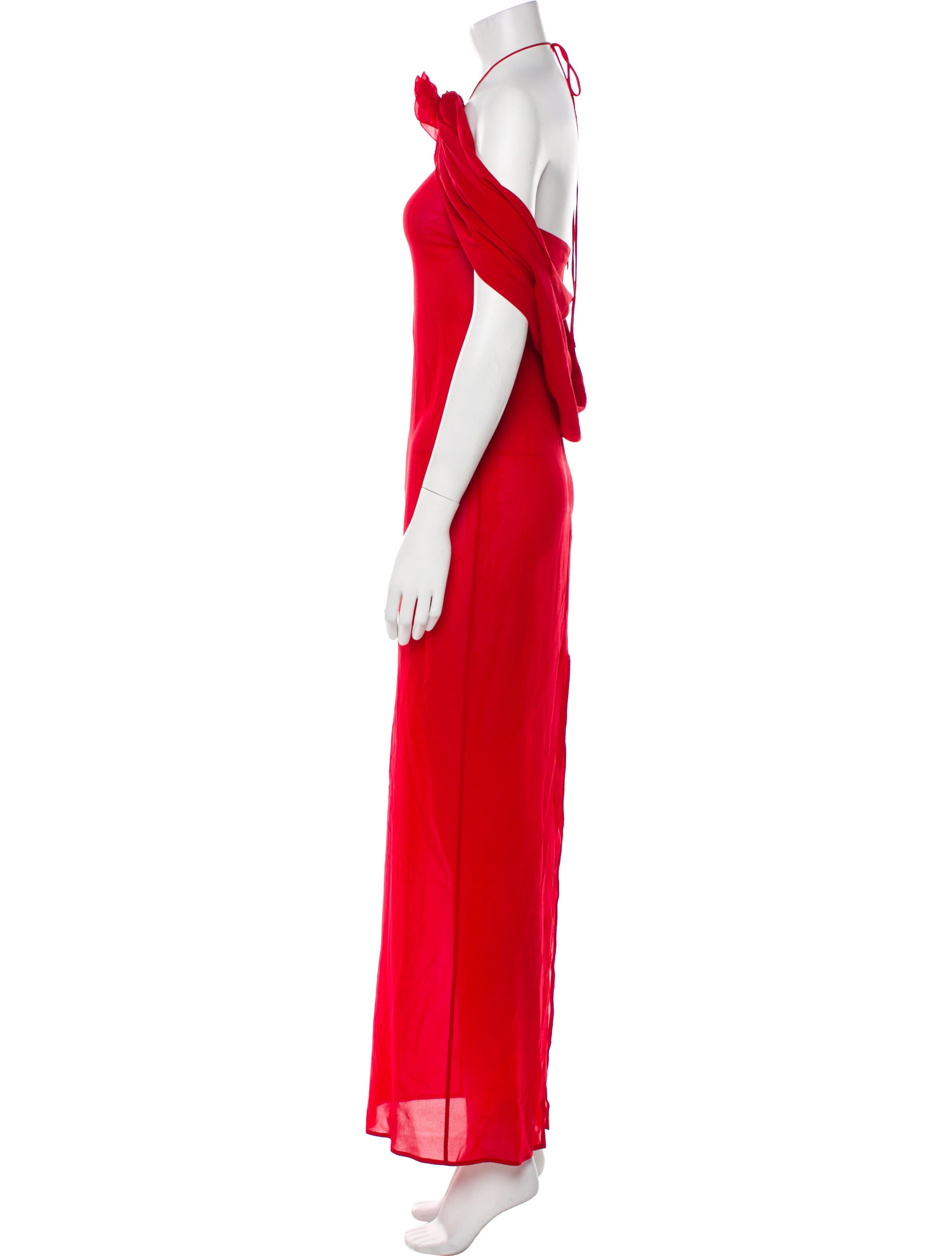 Magda Butrym Silk Long Dress