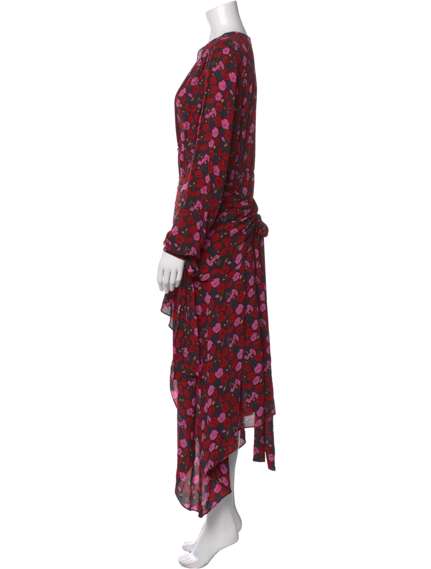 Magda Butrym Silk Long Dress
