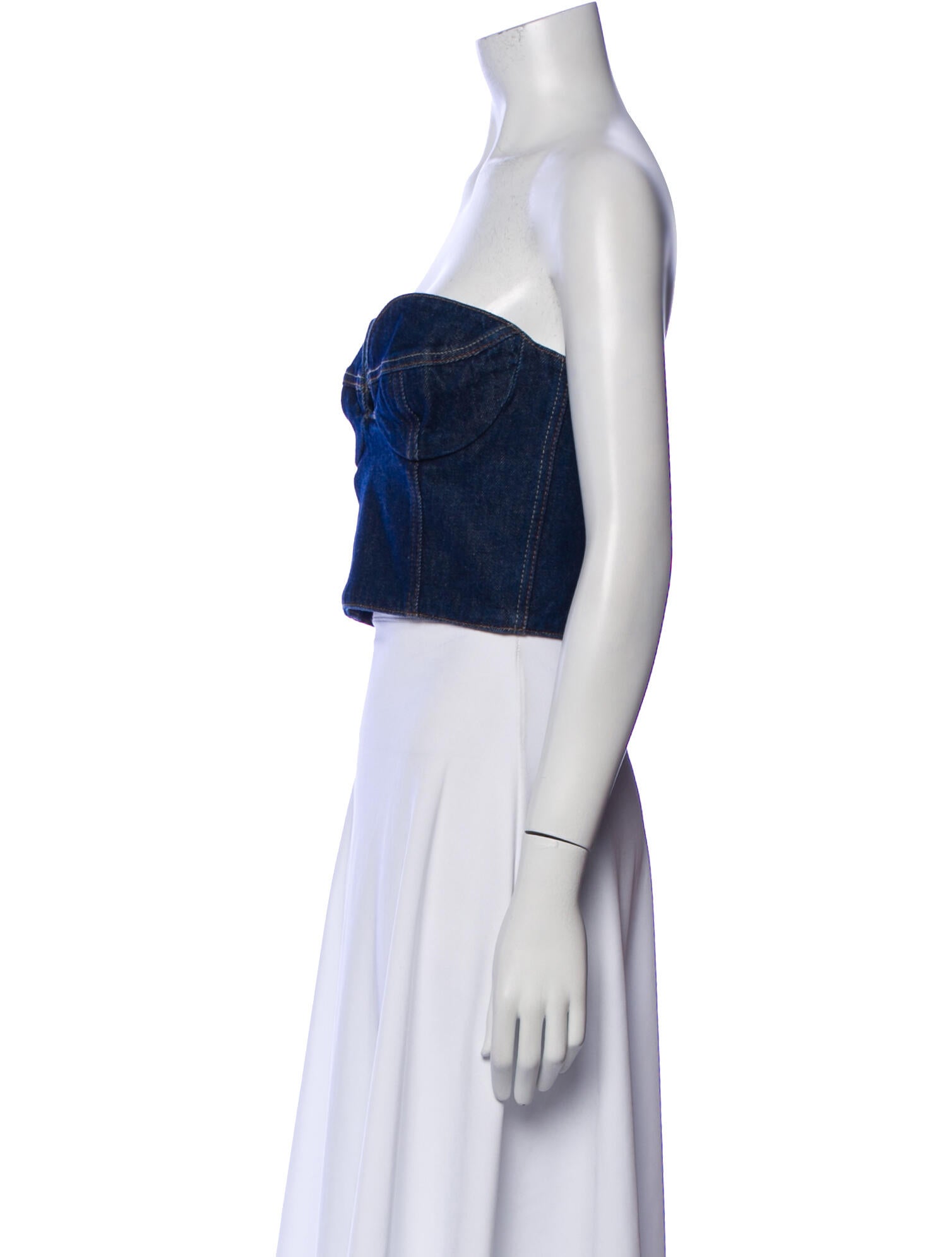 Magda Butrym Strapless Crop Top