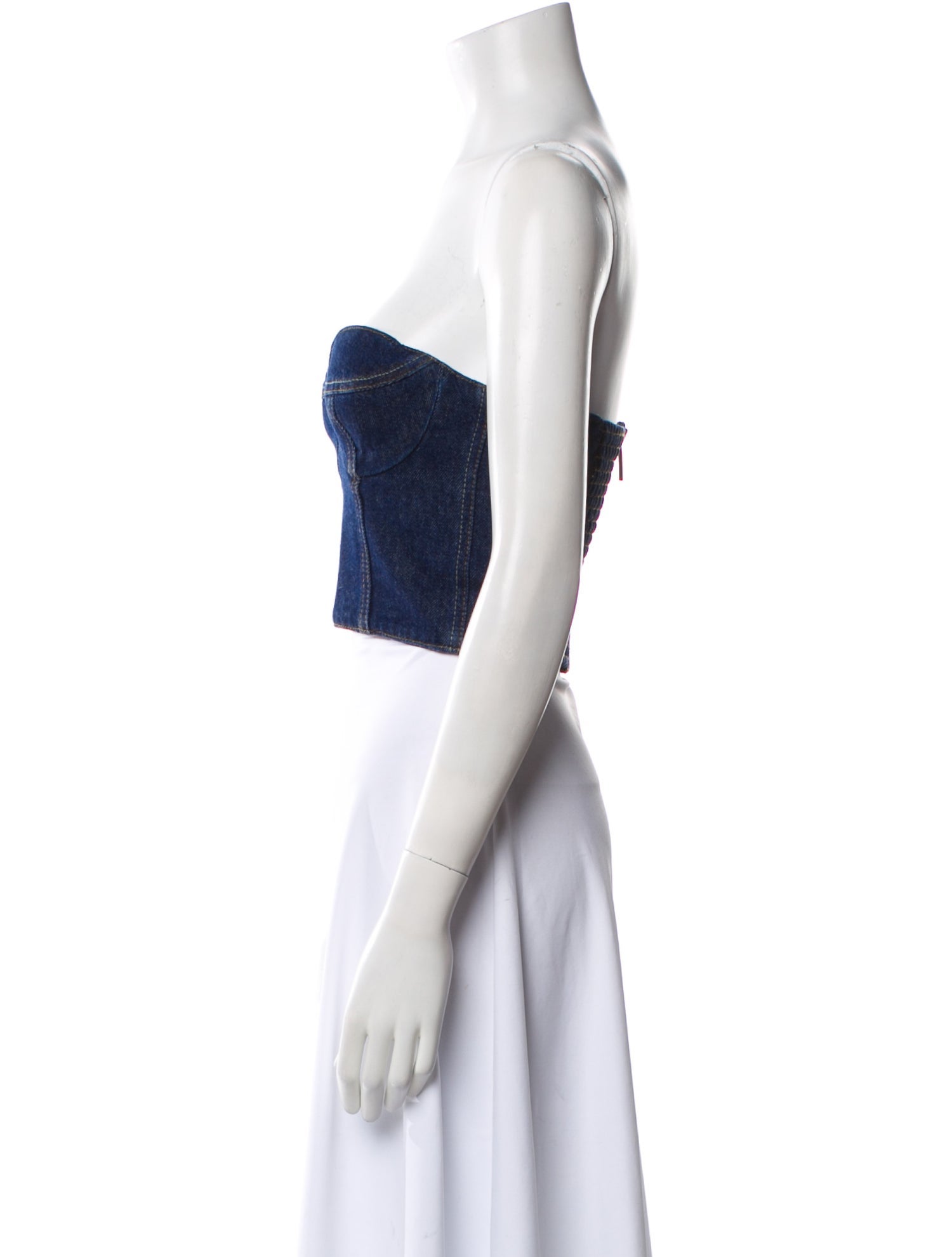 Magda Butrym Strapless Crop Top