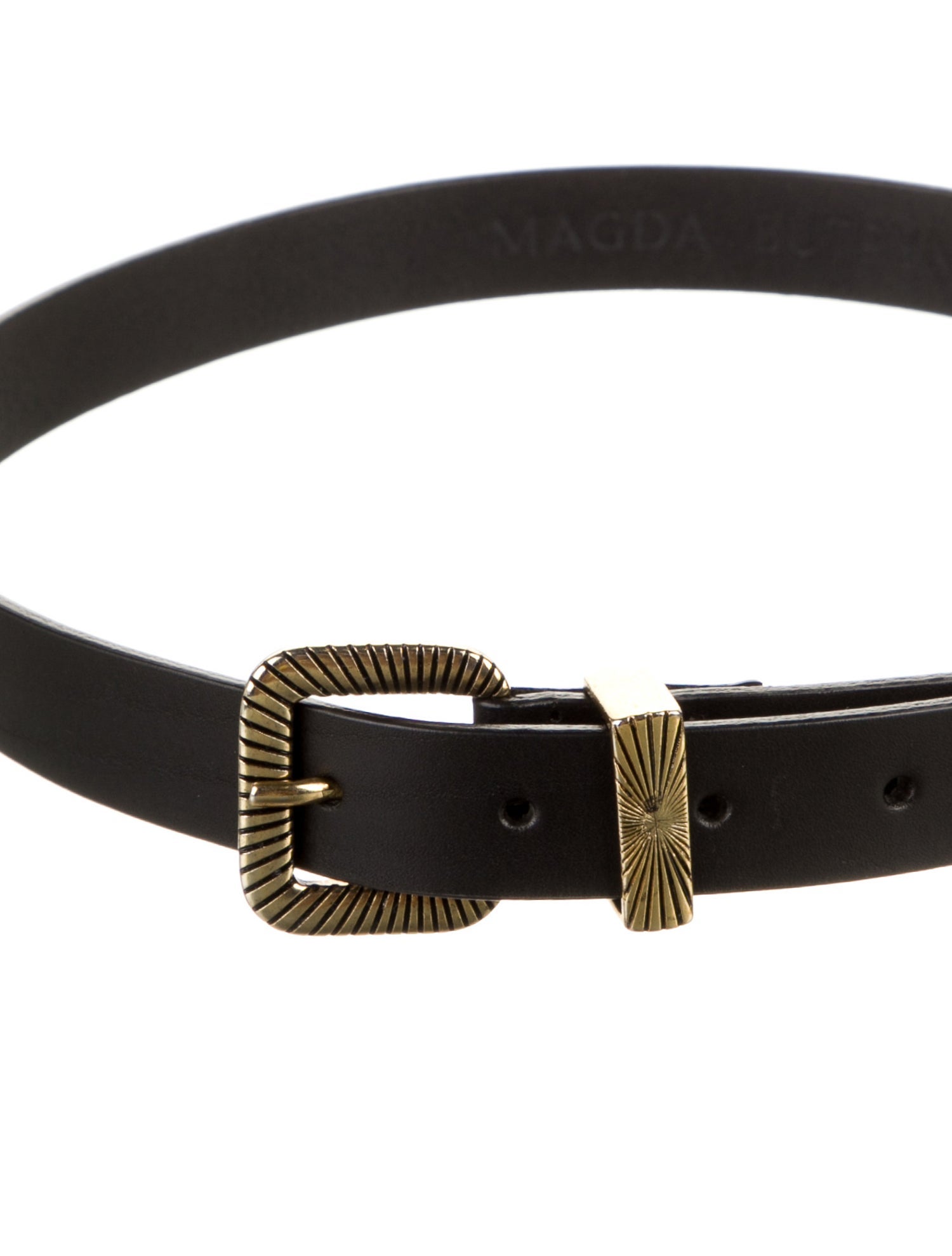 Magda Butrym Skinny Leather Waist Belt
