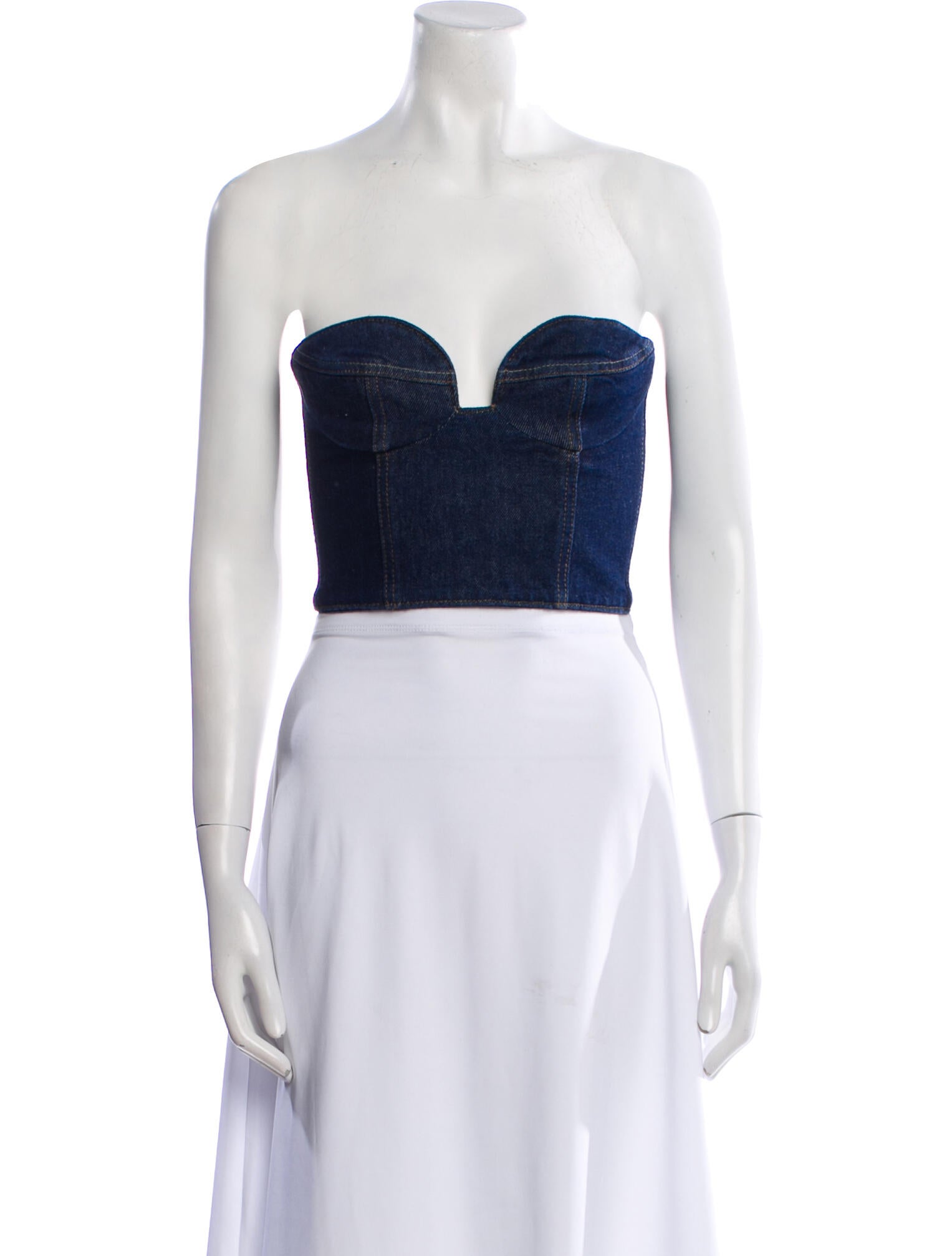 Magda Butrym Strapless Crop Top