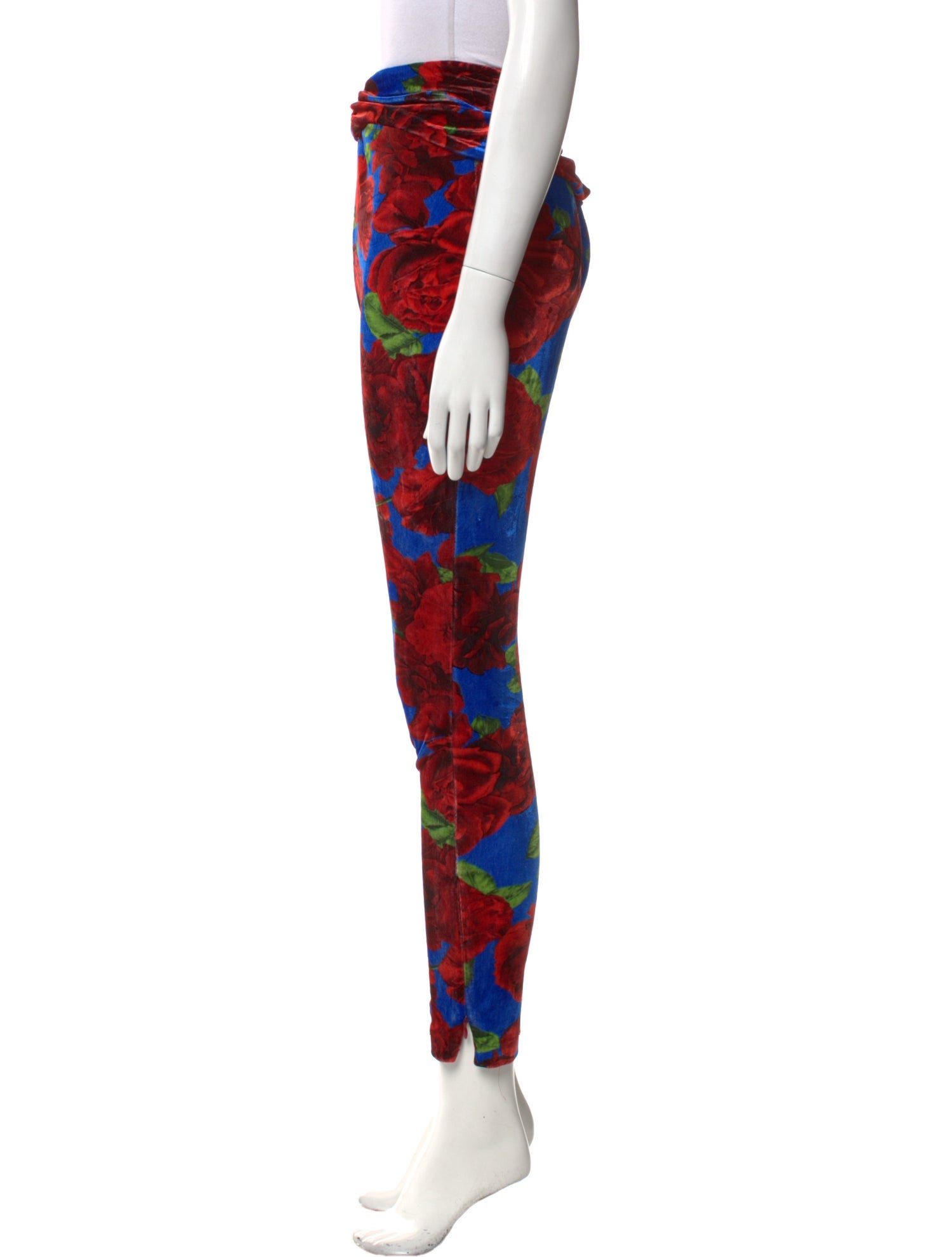 Magda Butrym Floral Print Skinny Leg Pants