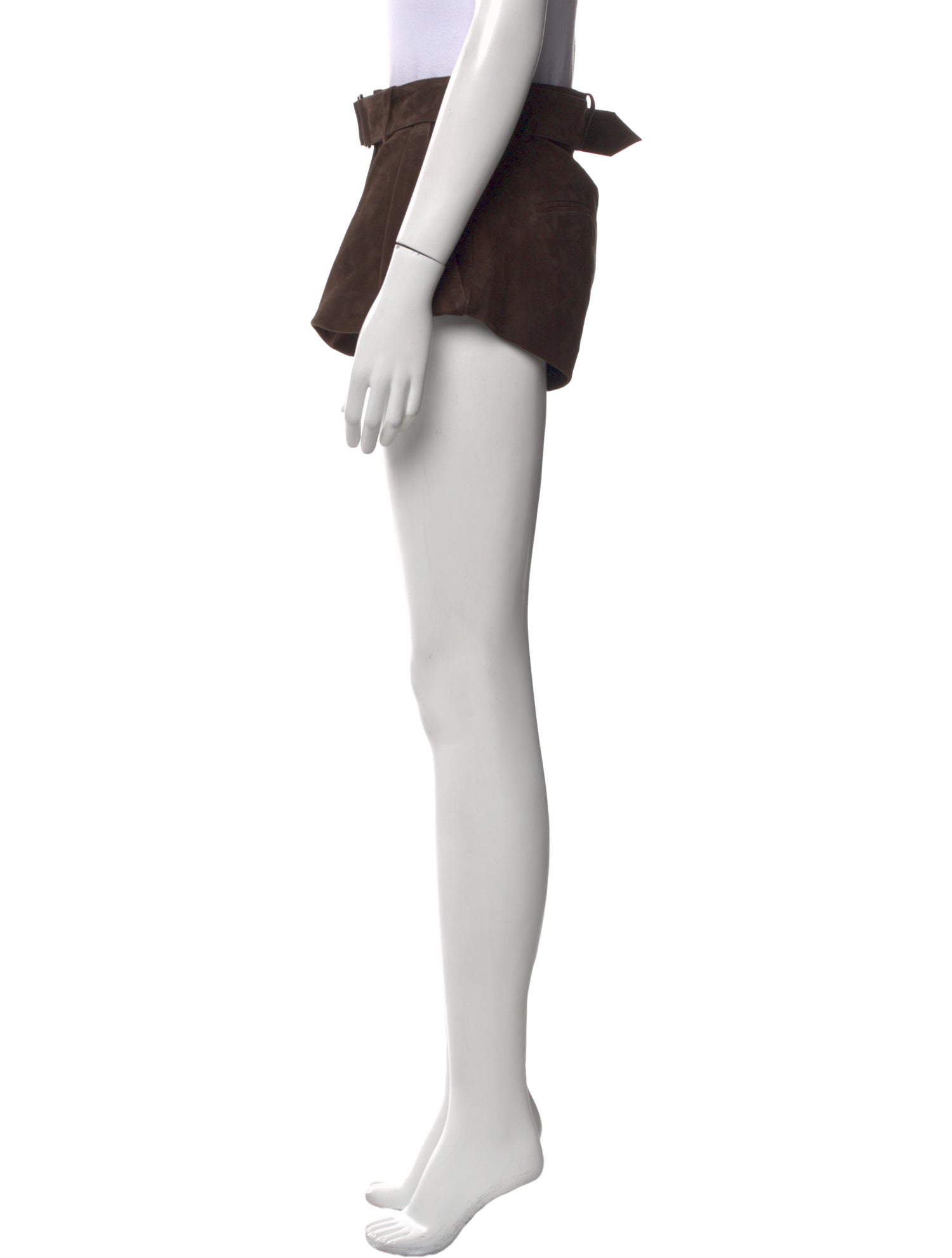 Magda Butrym Leather Mini Shorts