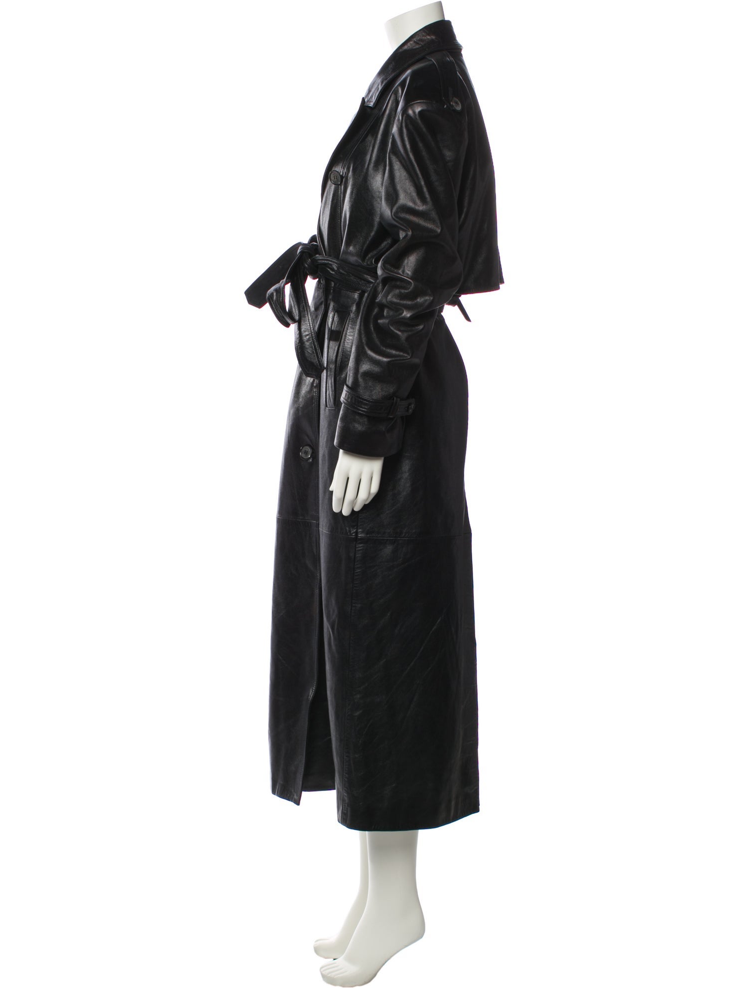 Magda Butrym Leather Trench Coat