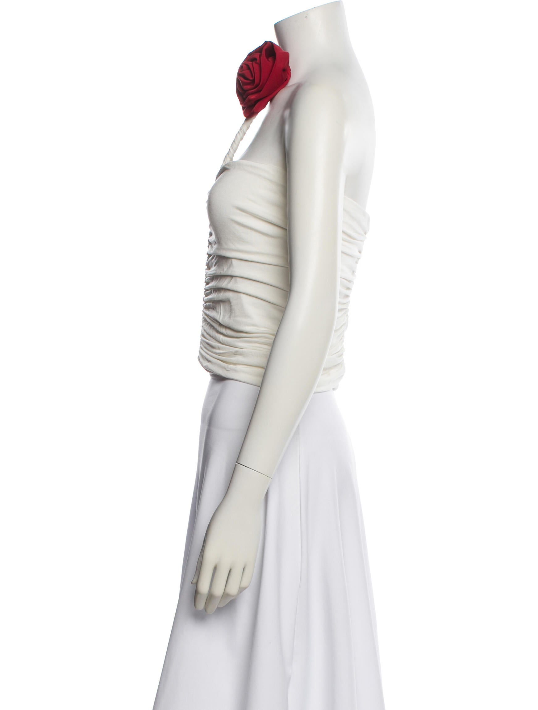 Magda Butrym One-Shoulder Long Sleeve Top w/ Tags