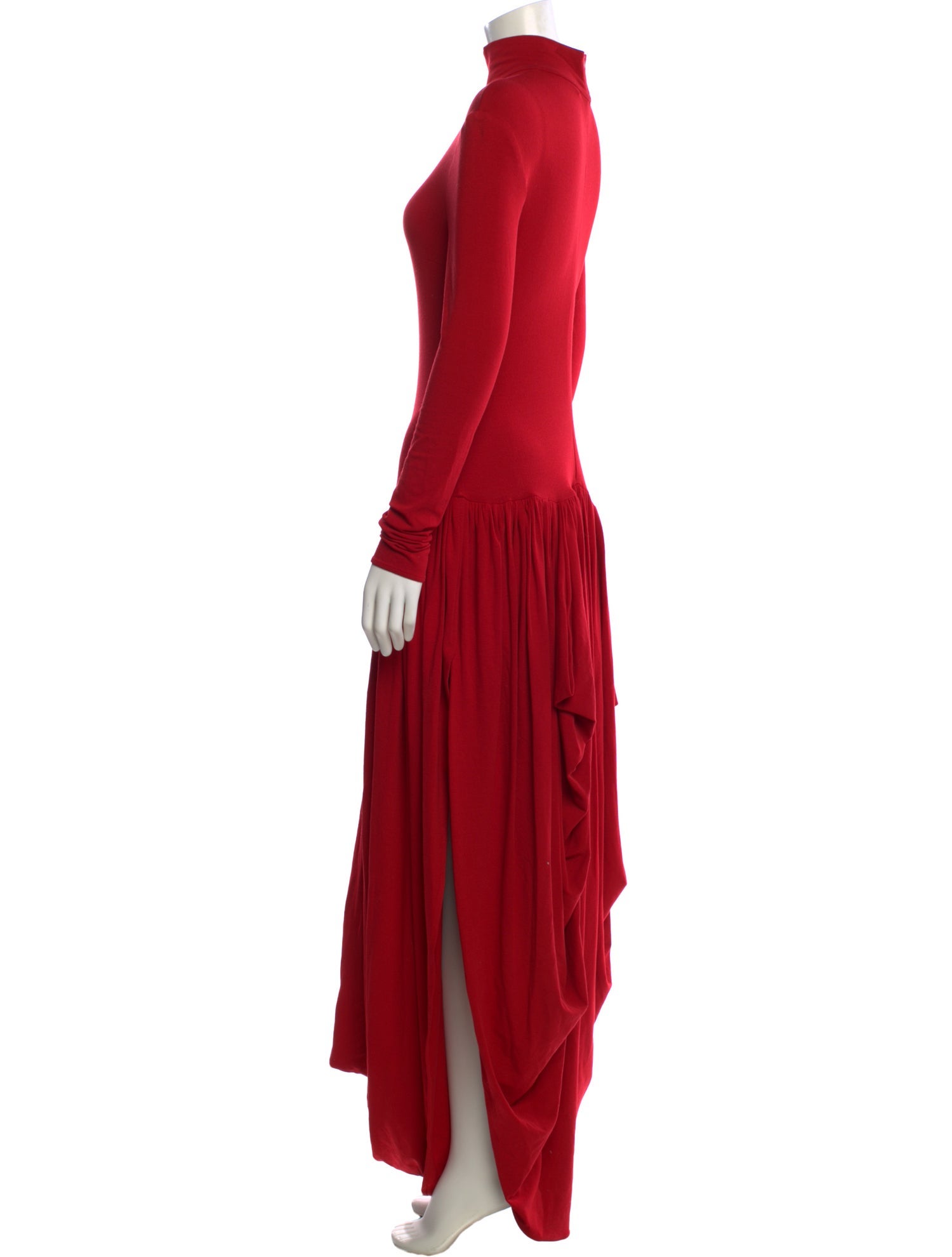 Magda Butrym Turtleneck Long Dress