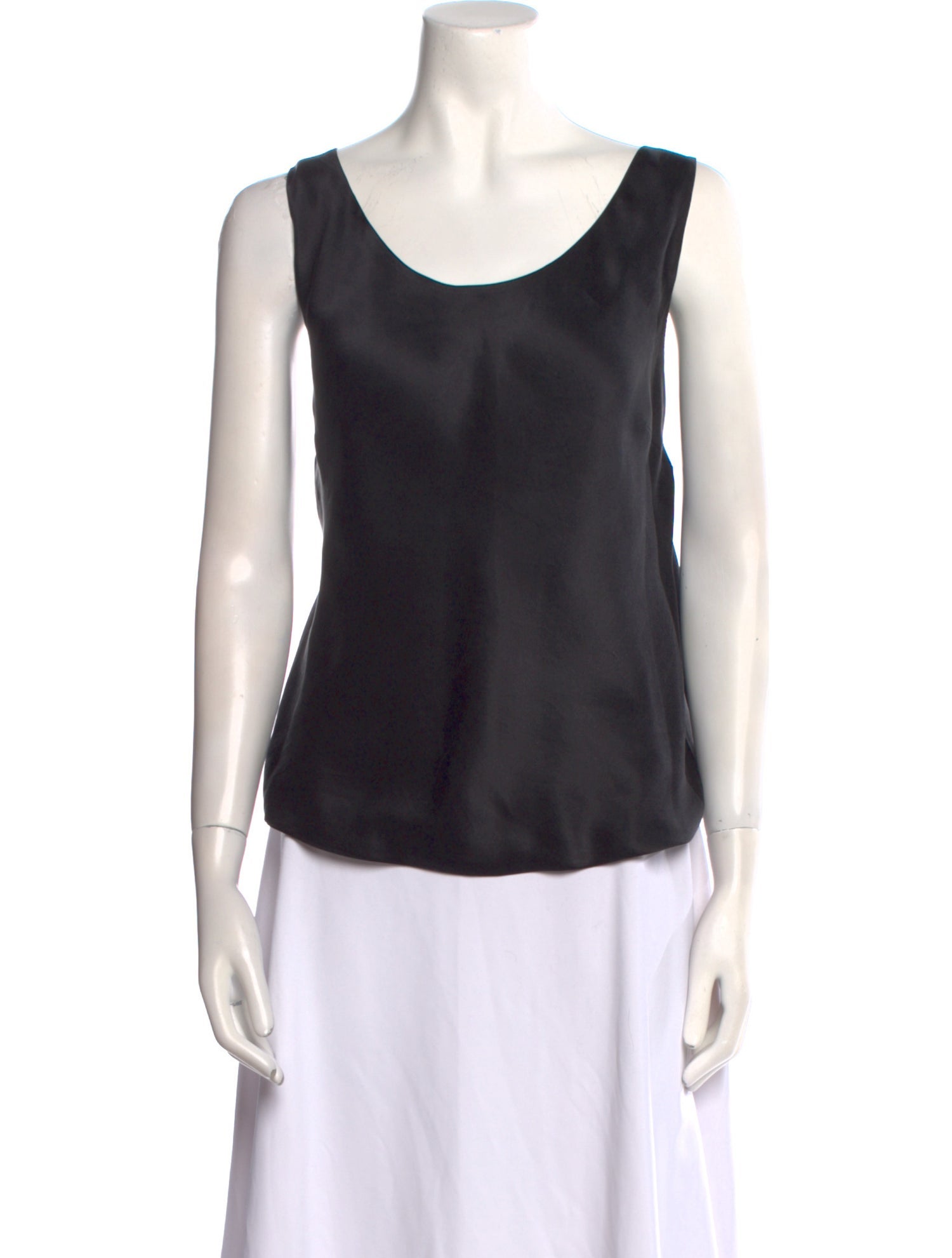 Maggie Norris Couture Scoop Neck Sleeveless Top