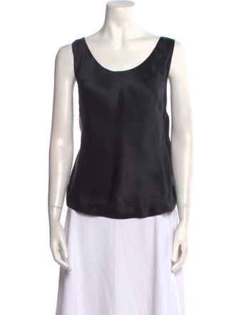 Maggie Norris Couture Scoop Neck Sleeveless Top