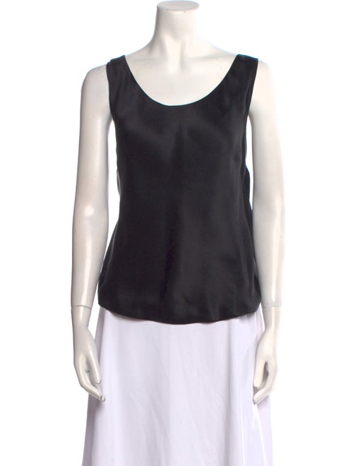 Maggie Norris Couture Scoop Neck Sleeveless Top